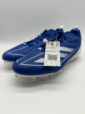 Adidas Adizero ELECTRIC.2 Football Cleats Royal Blue/White IF2503 Size 11